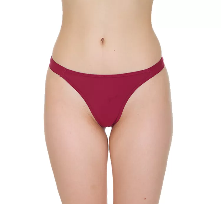 Low Waist Thong in Maroon Colour - GirlsRamp